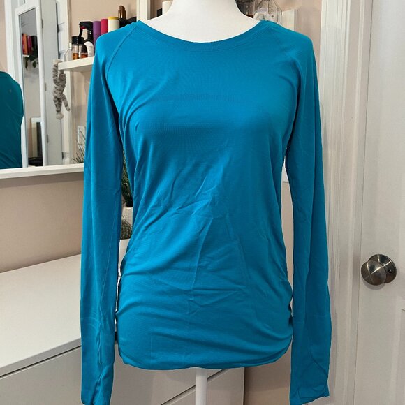 Women's Lululemon Swiftly Tech Full-Length Longsleeve - Size 8 - Bleacher Blue - Picture 1 of 2